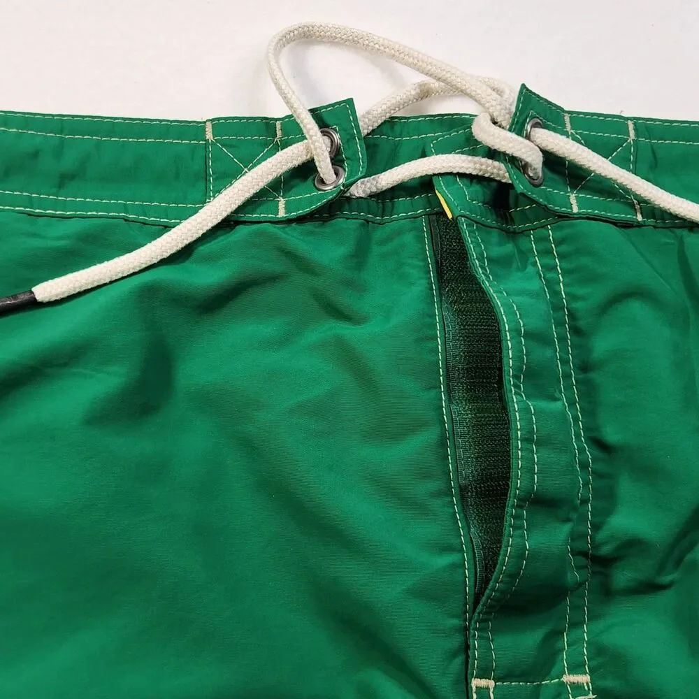 Polo Ralph‎ Lauren Swim Shorts Men's 2XL Green Board Trunks Pockets Mesh Lined